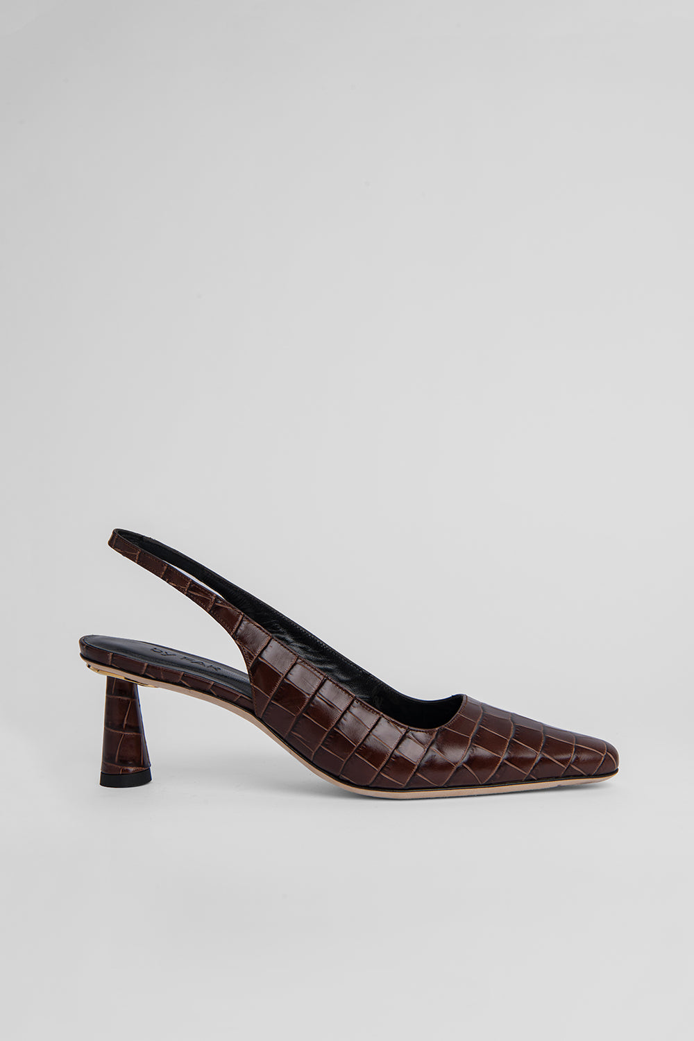 Diana Nutella Croco Embossed Leather